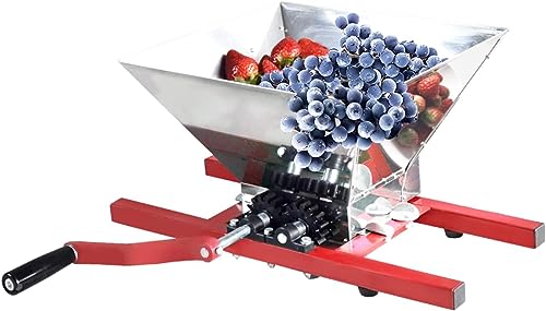 7L Fruit Crusher Grape Berry Wine Fruit Manual Crusher Grinder -Large Stainless Steel- for Manual Grape Juicer Grinder & Fruit Scatter,Berry Wine Sauce