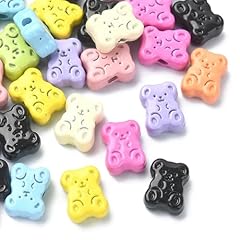 30pcs-Bear Beads-9x7x4mm