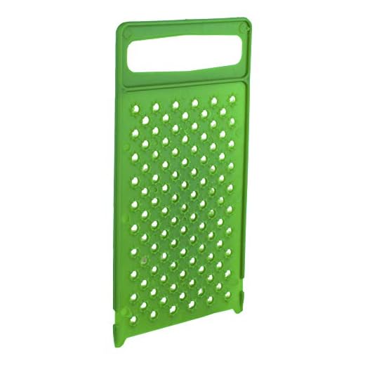 Flat All Plastic Cheese Grater - Ergonomic Hand Grater - Professional Cheddar Grater Handheld