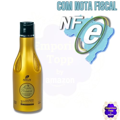 Ativador de Cachos Adlux Argila Branca 300ml, Cachos Definidos e Saudáveis, Controle de Volume e Fri