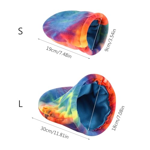 Cueva de arcoíris transpirable con formato de saco térmico para pequeños mamíferos exóticos 5