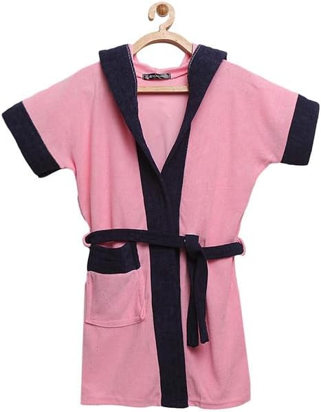 ELEVANTO Kids Hooded Bathrobe Set -Bathrobe for Girls||Children Hodded Bath Robe Bathrobe Gown - Ideal for Girls/Boys - Children's Hooded Bath Robe