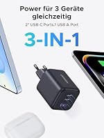UGREEN 45W USB C Ladegerät 3-Port, PPS Schnellladegerät, iPhone Charger – Ansicht 3