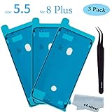 oGoDeal Screen Adhesive Strips Pre-Cut Waterproof Seals for iPhone 8 Plus, Water Liquid Damage Repair Adhesive Replacement 3Pack (Black)