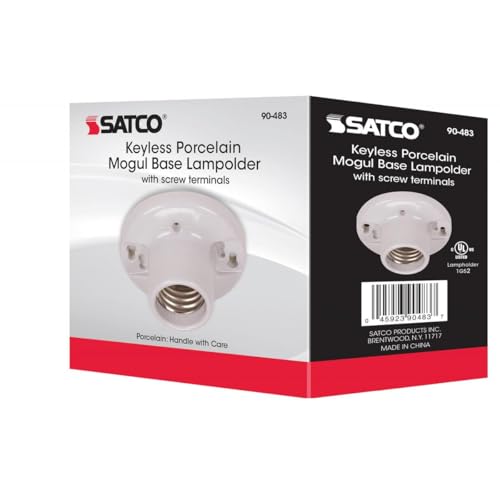 Satco 90-483 Mogul Base Keyless Receptacle, Color