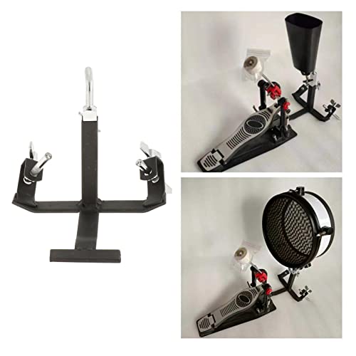 Simhoa Pedal Cowbell Bracket Pedals Percussion Cowbell Instrument Drum Set Mount with - Thumbnail 7
