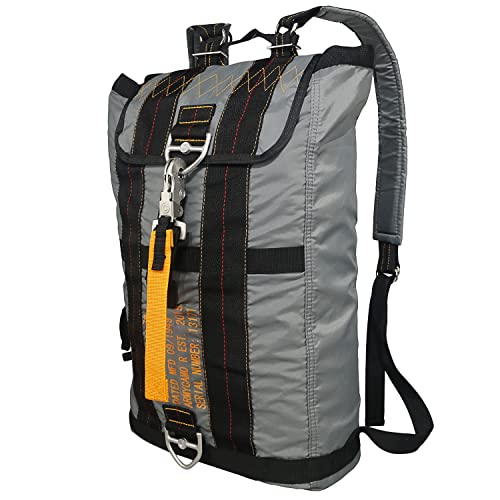 Wolfwarriorx Tactical Military Backpack Flight Parachute Pack Nylon Rucksacks For Men And Women For Travel Outdoor Hiking Camping Trekking Climbing Grey #TOP19