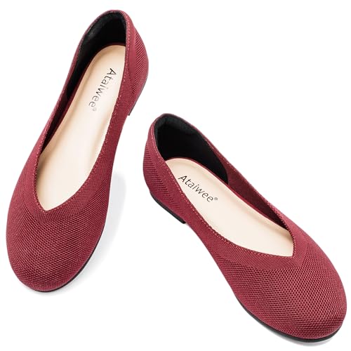 Ataiwee Women's Wide Width Soft Breathable Cute Slip-On Ballet Flats
| Ataiwee Women's Wide Width Dressy Knitted Breathable Slip-On Ballet Flats
| Ataiwee Women's Wide Width Soft Breathable Cute Slip-On Ballet Flats for Casual Occasions