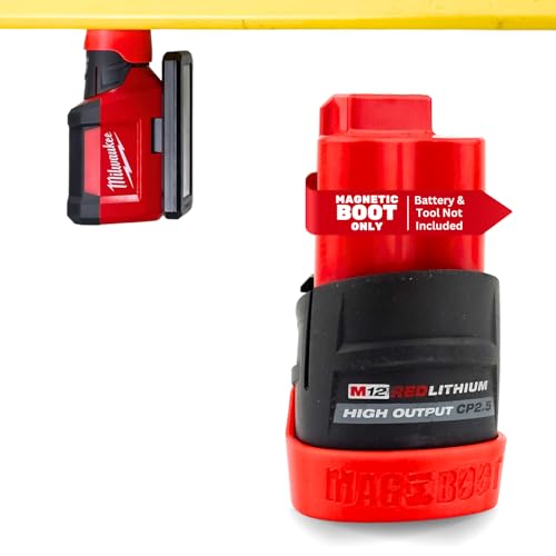 Magnetic Battery Boot/Cover Custom Made for Milwaukee M12 High Output CP2.5