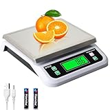 Professionelle Küchenwaage 40 kg Digitalwaage mit hoher Präzision 1 g Lebensmittelwaage mit LCD-Display Elektronische Waage Tara-Funktion PCS und 6 Einheiten