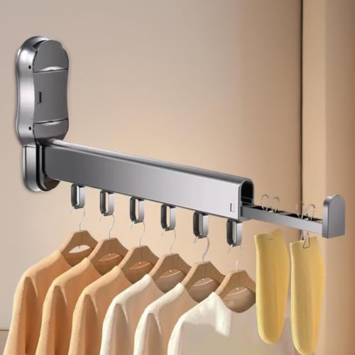 Séchoir à linge barre pliable à ventouse extensible pour sous-vêtements - 7