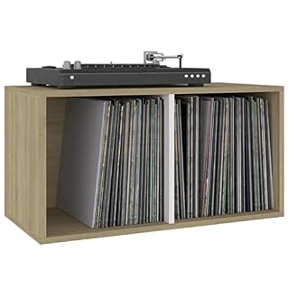 JKYOU Boîte de rangement en vinyle blanc et chêne sonoma 71 x 34 x 36 cm – Bois d’ingénierie – Dimensions : 71 x 34 x 36… - Les Beatles, Paul McCartney, John Lennon, RIngo Starr, George Harrison JKYOU Boîte de rangement en vinyle blanc et chêne sonoma 71 x 34 x 36 cm - Bois d'ingénierie - Dimensions : 71 x 34 x 36… – Image 5