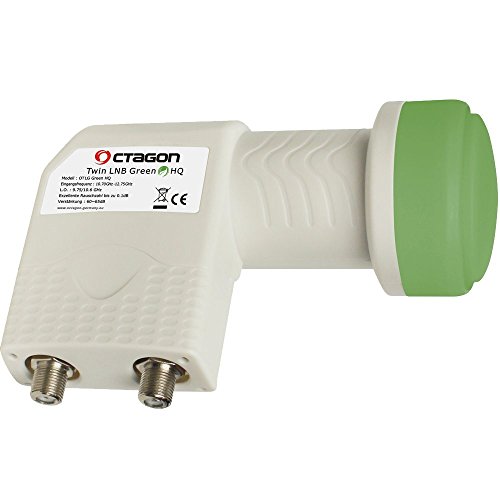 Octagon Twin LNB Verde HQ - 0,1 Db - TV HD