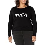 RVCA Womens Red Stitch Long Sleeve Graphic Tee Shirt - Image 4
