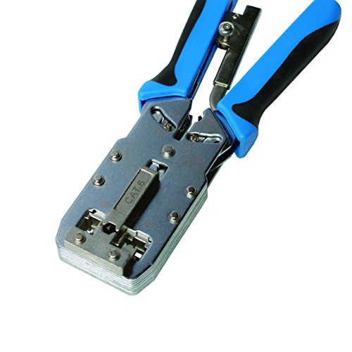 LogiLink Professional (WZ0035 PrimeLine Crimpzange für modulare Steckverbinder (8P, 6P) mit Abschneide- und Abisolierfunktion