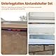 Scettar 96 Stück Kunststoff Unterlegplatten, 100×28mm Distanzklötze Set – 1-6mm (je 16 Stück Zufällige Farbe) Abstandshalter für Fenstereinbau Fliesenverlegung verglasungsklötze