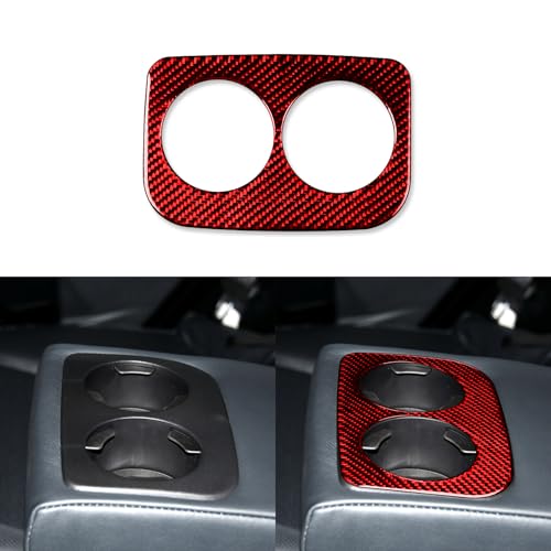 Panel Portavasos Trasero de Fibra de Carbono para Subaru Forester miniatura 1