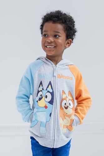 Bluey Fleece Zip Up Hoodie Toddler to Big Kid Sizes (2T - 10-12)2