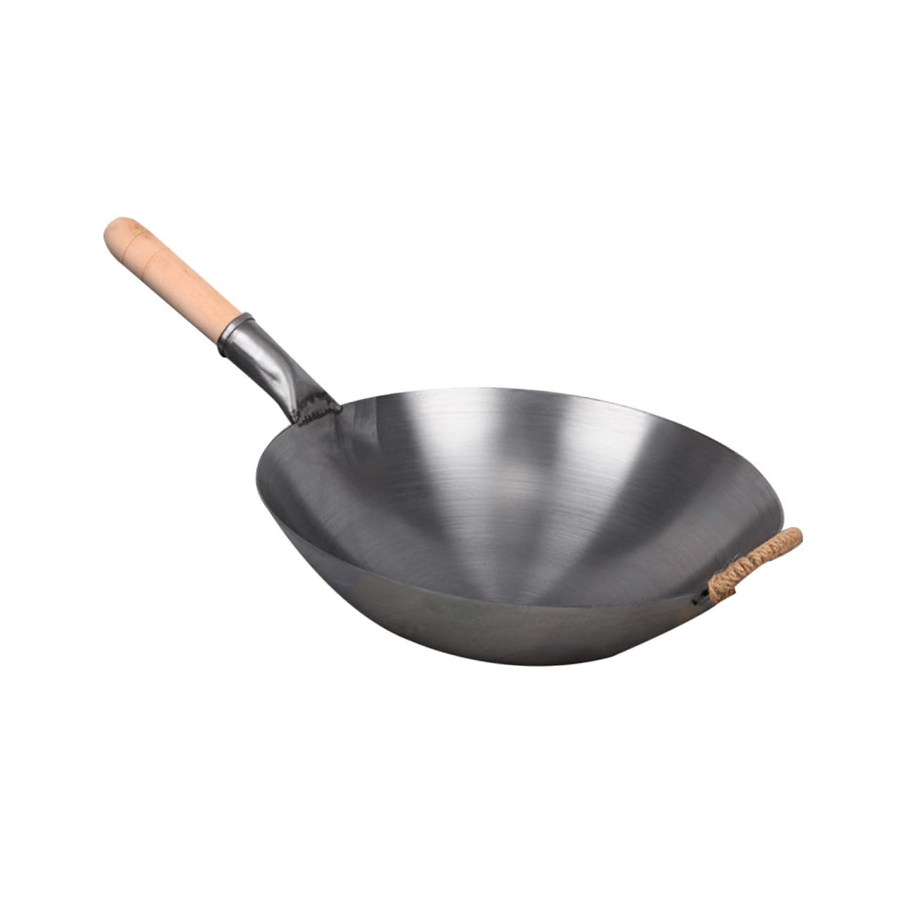 Wok en fer résistant pour cuisson gaz et friture sans adhérence