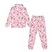 Twousenru Pink Axolotl Kids Graphic Hoodie & Pants Set Trendy 2-Piece Tracksuit, Soft Material for All-Day Comfort, Ideal for School & Playdates 5-12 Youth Athletic Tops 5-6Y