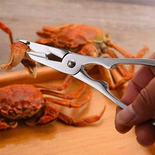 Image of Crab Cutter Tool Set, Stainless Steel Multipurpose Crackers, Shell Fish, Lobster Crab Cutter & Nutcracker 7inch