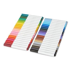 Amazonベーシック 太字 水で落とせるマーカーペン 40本入り（40色） 869円（21.7円/本）！プライム会員は送料無料！