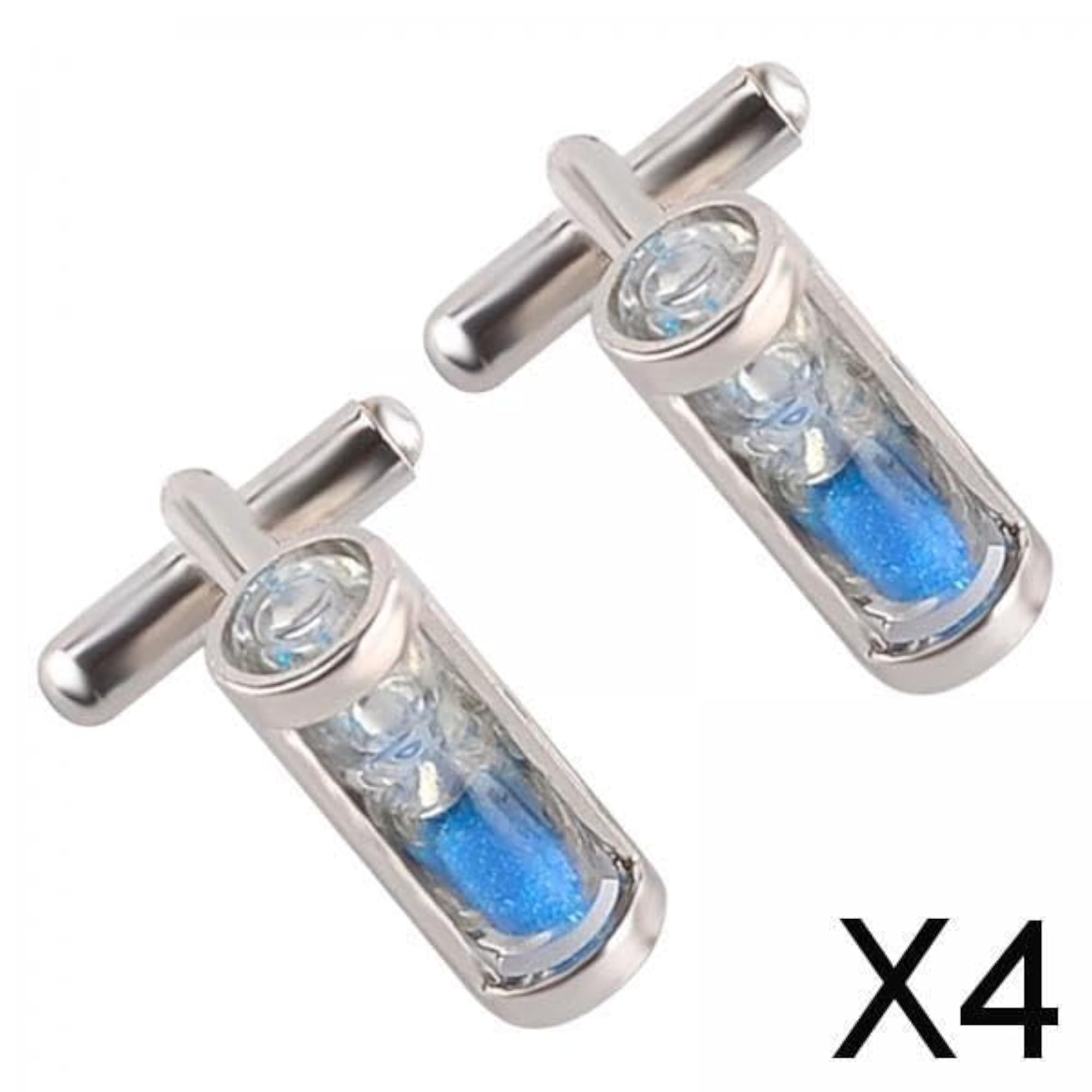 4 Pcs Hourglass Cuff Links for Weddings