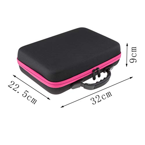 #N/A Bolsa de transporte para óleos essenciais, caixa organizadora rígida para viagem (60 frascos, 5
