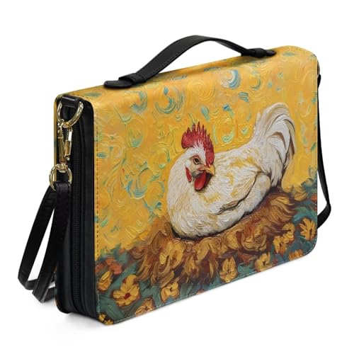 Bible Cover with Handle, Bible Case for Women,Leather Scripture Carrying Case with Straps Fit for Most Standard Size Bibles2