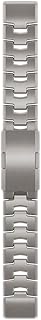 BEDCY Titanium Alloy Quick Release Watchband for Garmin Fenix 6 5 Plus 3 3HR 935 945 S60 Wirstband for Fenix 7X 7 Strap (Color : Silver Gray, Size : Forerunner 935 945)