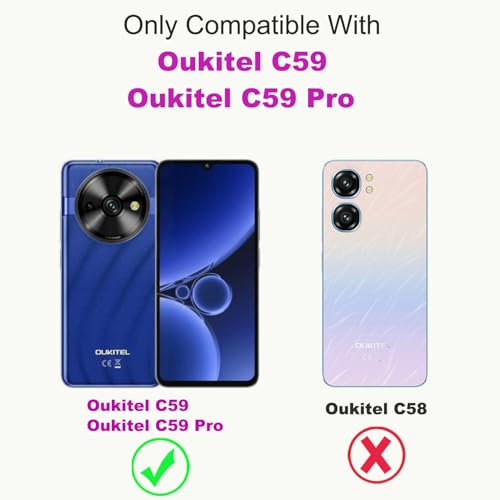 Étui Oukitel C59 portefeuille violet idéal pour vos sorties - 2