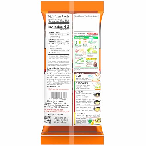 Otafuku Okonomi Sauce – Fruchtig-scharfe, japanische Würzsauce zum Dippen, Würzen und Verfeinern – 500g