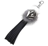 Ring und Kette: Metall, Anhänger: Kunstfell und Kunstleder