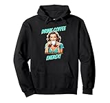 coffee drinker s funny retro 50s coffee lovers felpa con cappuccio