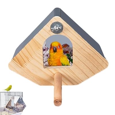 Parrot Breeding Box View - Durable Bird Nest, Cockatiels Canaries | Small Birds Hanging Bird, Cage House Ideal Parakeet, Finch Nesting Finches Cockatiels Parakeet Nest Box for Breeding