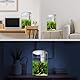 Fish Tank Nachtlicht, Zingbabu 3 Gallonen Aquarium Starter Kit mit vollem Spektrum Aquarium Licht und Filter für kleine Fische Betta Kinderzimmer Desktop Dekor Weiß