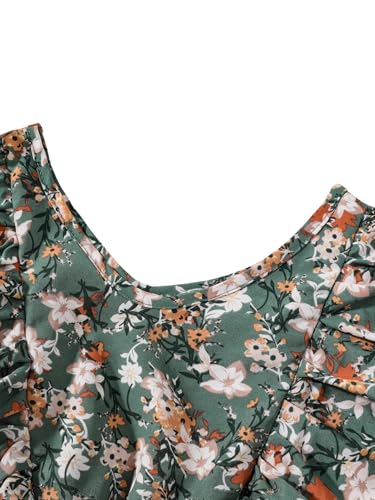 Verdusa Girl's Flower Dress Sleeveless Round Neck A Line Cute Church Short Dresses3