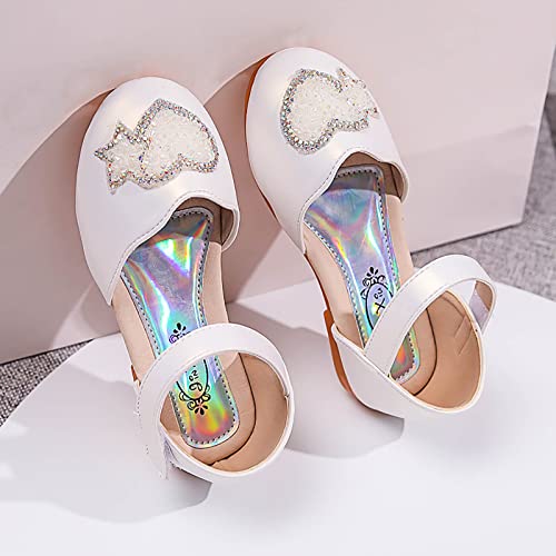Princess Girls Sandals Crystal Baby Infant Bling Kids Shoes Shoes Rhinestone Sequins Heart Sandals for Toddler Girls4