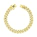 Nuragold 10k Real Yellow Gold Royal Monaco 9mm Miami Cuban Link Bracelet (6