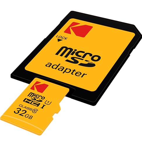 Image of Kodak 32GB Class 10 UHS-I U1 MicroSDHC Card with Adapter 10x Write Speed | Adapter 10x Write Speed