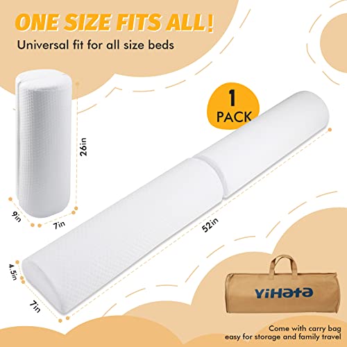 Yihata Bed Rail For Toddlers, 2 In 1 Foldable Baby Bed Rail Guard Kids Foam Bed Bumper Safety Bed Rail For Toddlers With Non-Slip Machine Washable Cover Bed Side Rail For Queen, King, Twin Bed（1 Pack） #TOP1