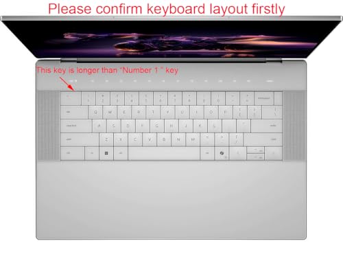 Protector de teclado de silicona para Dell XPS 13 9345 y otros miniatura 2