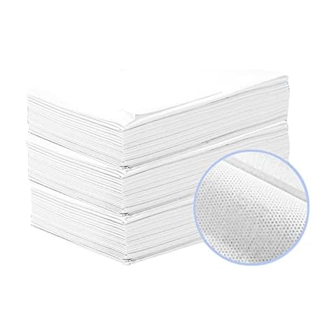 Layhou Pack of 20 Spa Bed Sheets Disposable Massage Table Sheets Waterproof Duvet Cover Non-Woven Fabric for Beauty Salon 180 x 80 cm (Non-Porous, White) Cover