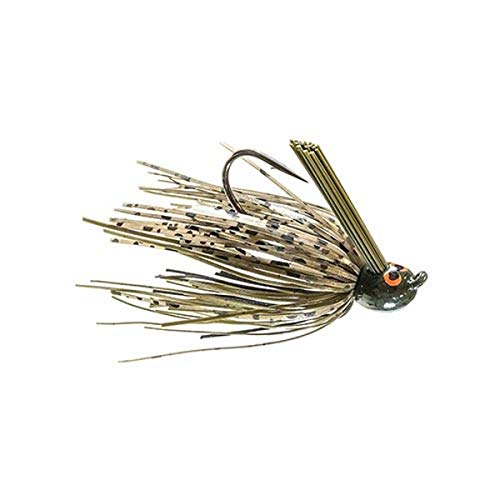 Z-man CEPF38-02 Crosseyez Flipping Jig, Size 4 0 Hook, 3 8 oz, Green Pumpkin, Package of 1