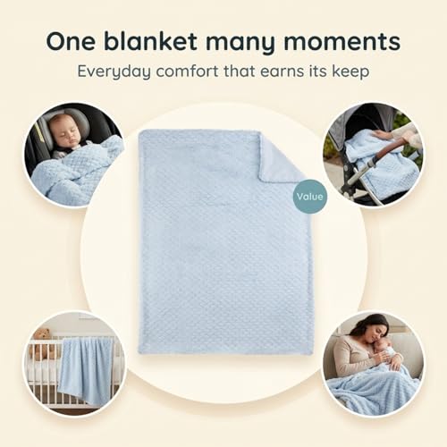 Image of EVERYDAY KIDS Baby Fleece Blanket - 30 inch by 40 inch - Super Soft, Plush, Warm and Comfortable