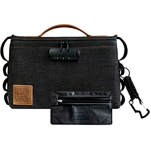 Seaweed - Smell Proof Bag with Combination Lock - Odor Proof Zipper Pouch