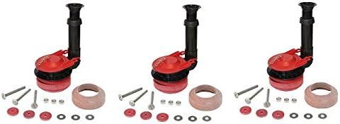 Korky 5030BP Adjustable Toilet Flush Valve and Tank to Bowl Gasket Kit, 3-Inch (3-Pack)