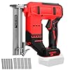 Cordless Brad Nailer Compatible with Milwaukee M 18V Battery (No Battery), 18GA Brushless Electric Stapler Nailer with 500 Nails and 500 Staples, 2 Mode Cordless Nail Gun for Upholstery, Woodworking