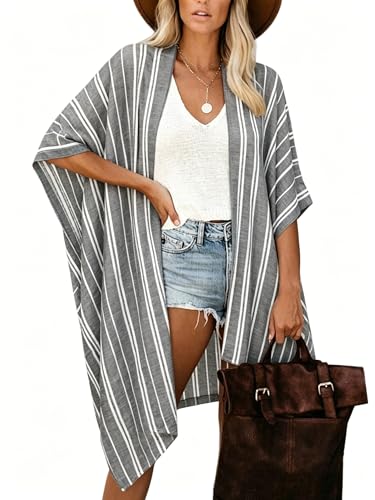 Image of Moss Rose Women Summer Bikini Kimono Bathing Suit Cover Ups for Swimwear