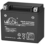 LEOCH EB14C-4 バイク用バッテリー 12V12AH YTX14-BS 互換 液入れ充電済み 即使用可 シャドウ400 CB1300 GPZ1100 GSX1400 XJR1200 ZRX1200R